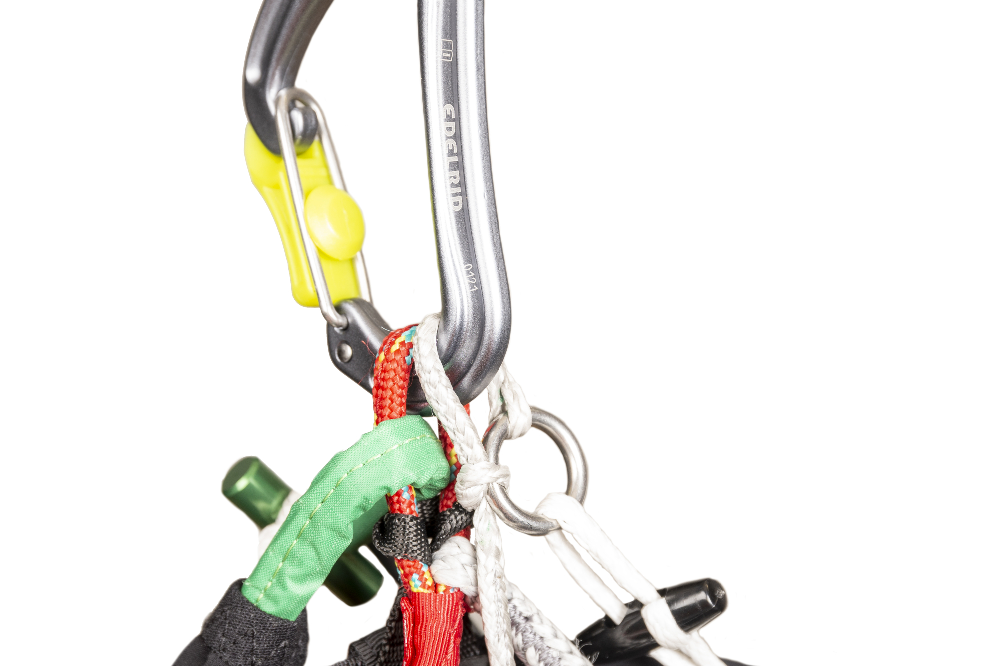 Light carabiner connection